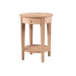 International Concepts Unfinished Round End Table OT 2128
