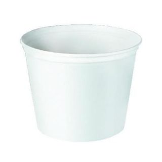 SOLO Double Wrapped Paper Bucket, 83 oz., Unwaxed, White, 100 Per Case SCC 5T1UU