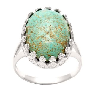 Silvermoon Sterling Silver Carico Lake Turquoise Ring  