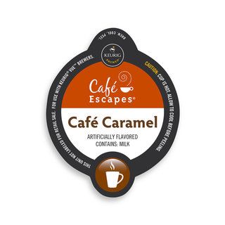 Cafe Escapes Cafe Caramel Specialty, Vue Cup Portion Pack for Keurig