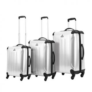 Triforce Luggage Apex #101 Alumylene 3 piece Hardside Spinner Luggage Set   8029217