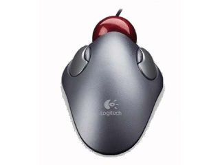 Logitech Gray Wired TrackMan Wheel Mouse