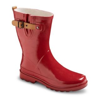Womens Premier Short Rain Boots   Red