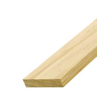 Alexandria Moulding 1 in. x 4 in. x 8 ft. S4S Untreated Radiata Pine Board 00Q38 2R096