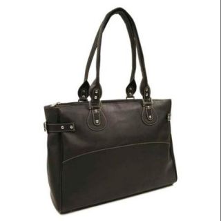Large Ladies Tote w Double Handles in Chocolate