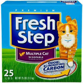 Fresh Step 25 lbs Clay Cat Litter for Multiple Cats
