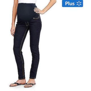 Oh Mamma Maternity Plus Size Full Panel Basic Super Soft Skinny Jeans