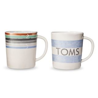 TOMS for Target Stoneware Coffee Mugs set of 2