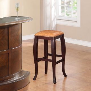 Oh Home Pinnacle Backless Bar Height Stool Dusty Brown Seat