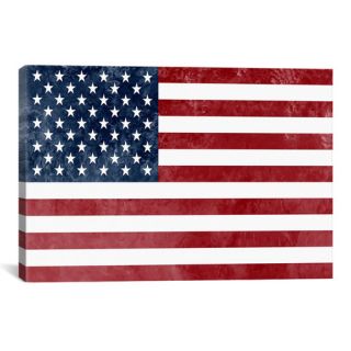 Flags U.S.A. Graphic Art on Canvas