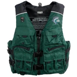 MTI Adventurewear Fisher PFD Life Jacket   USCG Approved, Type III 7067K 60