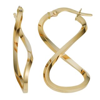 Fremada 10k Yellow Gold Infinity Hoop Earrings   Shopping