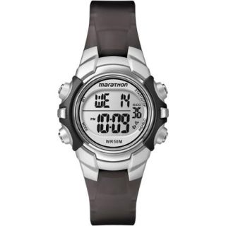 Marathon by Timex Unisex Digital Mid Size Watch, Black Resin Strap