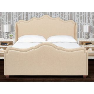 Jennifer Taylor Home Ava Upholstered Wingback Bed   Standard Beds