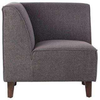 Home Decorators Collection Gaia Linen Corner Chair in Grey 1661200210