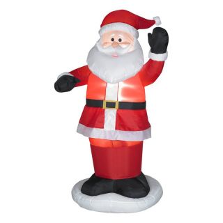 Gemmy 6 ft Animatronic Santa Christmas Inflatable