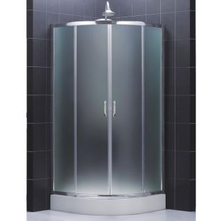 DreamLine Prime Sliding Frosted Shower Enclosure and 38x38 inch Shower