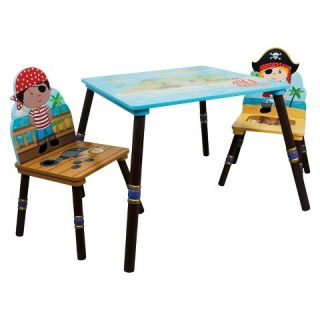 Fantasy Fields 3 Peice Pirates Table and Chairs Set   Teamson