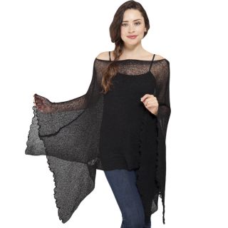 Womens Butterfly Sleeve Light Netted Bali Sweater Top (Indonesia