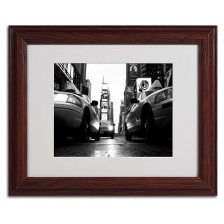 Yale Gurney Broadway Taxis Framed Matted Art   15422689  