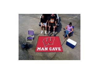 Fanmats University of Wisconsin Badgers Man Cave Tailgater Rug 5'x6'