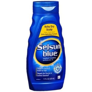 Selsun Blue Dandruff Shampoo Itchy Dry Scalp 11 oz (Pack of 3)