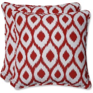 Pillow Perfect Bella Dura Shivali 18.5 in. Square Throw Pillow   Set of 2   Outdoor Pillows