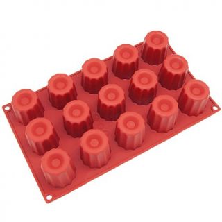 Freshware 15 Cavity Silicone Small Canneles Mold   Red   7309907