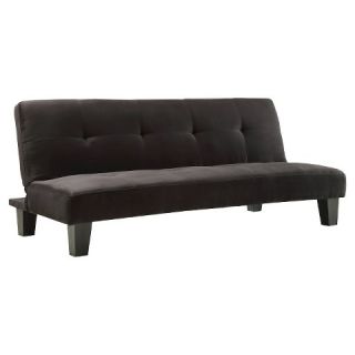 Dennet Microsuede Futon   Black