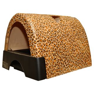 Kitty A Go Go Designer Cat Litter Box   Leopard Print   Litter Boxes