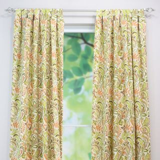 Brite Ideas Living Findlay Apricot Curtain Panel   Curtains