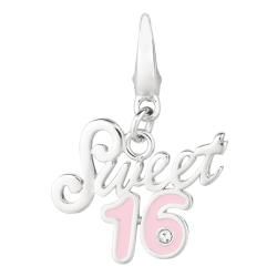 Sterling Silver Sweet 16 Charm   Shopping