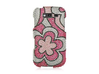 Samsung Galaxy S Blaze 4G/Samsung T769 Hot Pink Flower Design Full Diamond Case