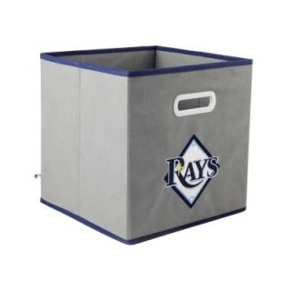 MyOwnersBox MLB STOREITS Tampa Bay Rays 10 1/2 in. x 10 1/2 in. x 11 in. Grey Fabric Storage Drawer 11200TBR