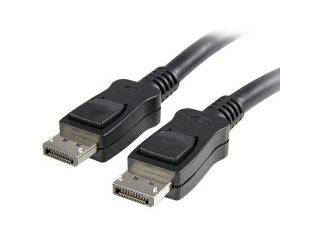 StarTech DISPLPORT3L 3 ft. Black DisplayPort Male to DisplayPort Male DisplayPort Cable with Latches   M/M M M