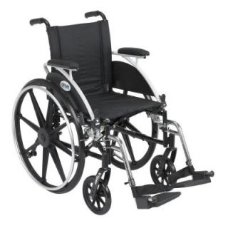 Drive Viper Wheelchair with Removable Flip Back Adjustable Desk Arms and Swing Away Footrest l418adda sf