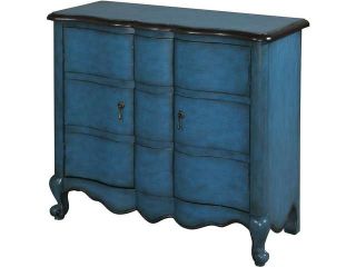 Powell Powell Blue Scalloped 2 Door Chest 241 697