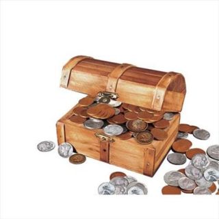 American Coin Treasures 3002 Historic Wooden Treasure Chest with at Least 50 Old U. S. Mint Coins