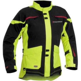 FirstGear Rainier 2014 Mens Textile Jacket Day Glo Yellow/Black XL