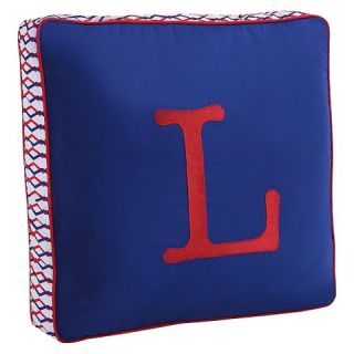 Letter Pillow   Blue/Red