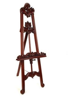Xylem Designs 5.7 ft. Mahogany Carved French Easel
