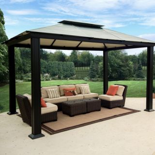 STC Monica Four Season 10 Ft. W x 14 Ft. D Aluminum Gazebo