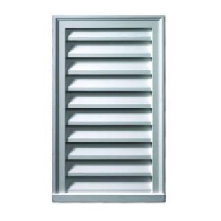 Fypon 24 in. x 36 in. x 2 in. Polyurethane Functional Vertical Louver Gable Vent FLV24X36