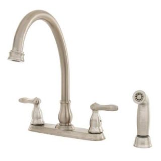 Delta Orleans 2 Handle Kitchen Faucet in Stainless Steel DISCONTINUED 2457 SS
