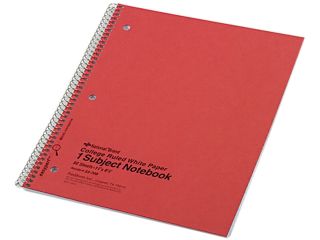 National Brand 33709 Subject Wirebound Notebook, College/Margin Rule, Ltr, WE, 80 Sheet/Pad