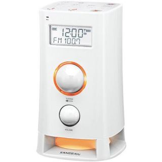 Sangean K200 FM RDS (RBDS)/AM/AUX in Digital Tuning Clock Radio, White