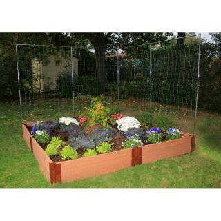 Frame It All One Inch Series Composite Raised Garden Bed Kit with Two Veggie Walls   8ft. x 8ft. x 11in. Do Not Use
