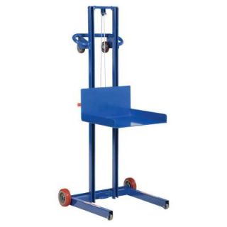 Vestil 500 lb. Steel Low Profile Winch Operated Lite Load Lift with Fixed Wheel LLPW 500 FW