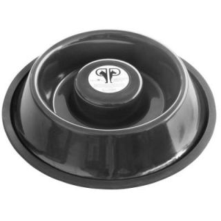 Platinum Pets Small Stainless Steel Slow Eating Bowl in Chrome SEB32BCH