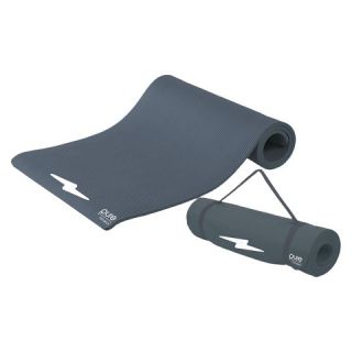 Pure Fitness® Deluxe Fitness Mat   Charcoal Gray